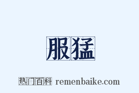 服猛是什么意思的图片